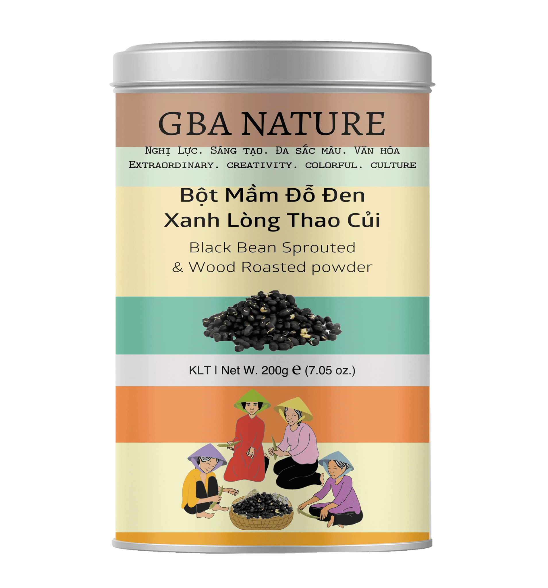 Black Bean Green Kernel Sprouted And Hand - Roasted Powder